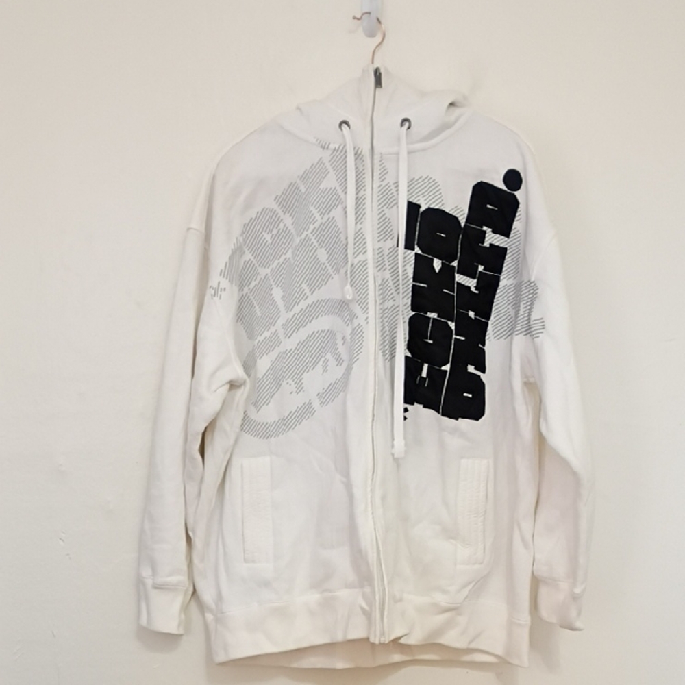 Ecko Unlimited Heavy Full Zip Hooded Spellout Sweatshirt Size 3x